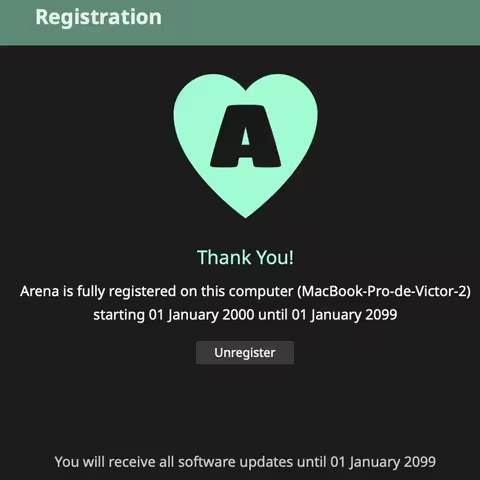 DJ Lighting Software Lifetime License Resolume Arena 7.22.9 Software support Win /Mac RT Stage