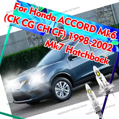 2/4x Wireless High Low Beam 6000K LED Headlights 30000LM For Honda Accord Mk6 Mk7 6 Saloon 7 Hatchba
