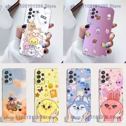 S-Stray-K-Kids-s Skzoos Kpop Phone Case Silicone For Samsung S23,21,22,20 FE lite,S10,9,PIus,A70,Sof
