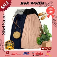 ROK WOLFIS / Wolfish Panjang Hijab Premium Woolpeach
