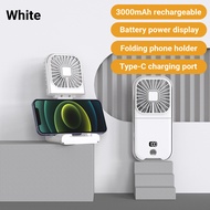 Mini Portable Outdoor Hand Fan Hanging Neck Fan USB Charging 3000mAh Battery Powered 180° Folding Wi