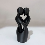 Sculptures of Intertwined Lovers Modern Minimalist Sculptures of Lovers Embracing Each Other Valenti
