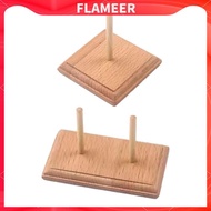 [FlameerMY] Yarn Holder Wood Yarn Spindle Holder Yard Winding Yarn Rack for Knitting