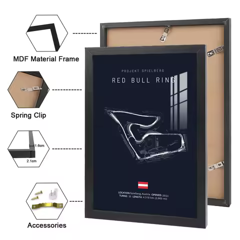 21x30 F1 Internationa Track Circuit Canvas Painting With Wood Frame F1 Wall Art Nordic Poster Aesthe