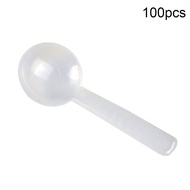 【Bestselling】100pcs 1g White Plastic Measuring Spoon Gram Scoop Food Baking Medicine Powder