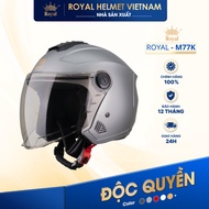 [MANUFACTURER] [TITAN GRAY] Genuine Royal M777K 3/4 Helmet with Goggles, Helmet for Men and Women Mo