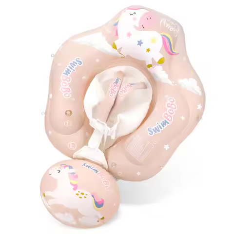 Swimbobo Baby Swimming Float With Inflatable Infant Floating Ring Kids Swim Pool Accessories Circle