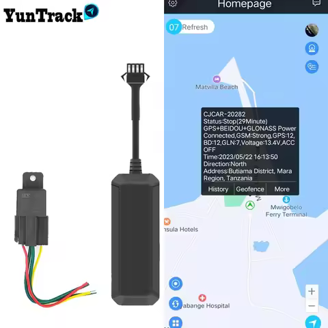 2G Mini Motorcycle Car Safety Cut Oil GPS Tracker Towed Away Move ACC Status SMS Alarm Tracking Shoc