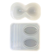 REREV 2 Pieces Flexible Silicone Sand Clock Molds Versatile Casting Tool for Soap  Making and Artist