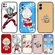 【H-18】ultraman for Realme 3 5 6 7 8 Pro 5i 5s Q 6i 7i TPU black silicone compatible phone case