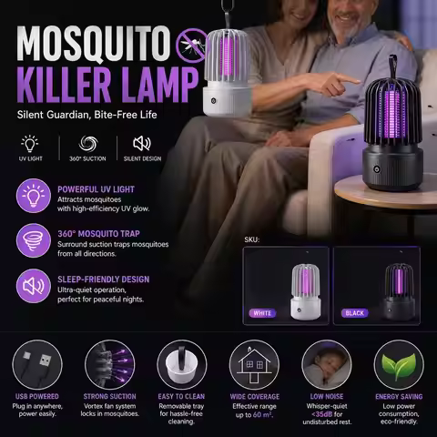 Electric Mosquito Killer Lamp Automatic Mosquito Killer Lamp Eliminate Mosquitoes Tools Summer Suppl