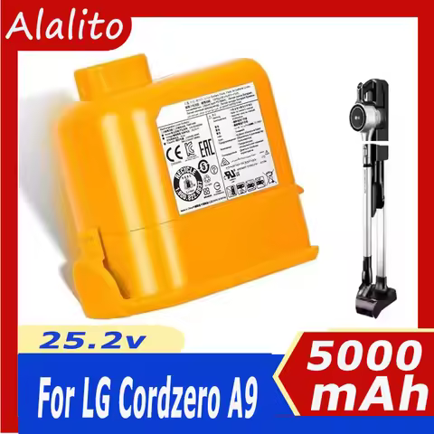 for LG CordZero A9 Battery 5000mAh 6000mAh Replacement Compatible with A9S/P9 Vacuum EAC63382204/EAC