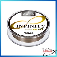 VARIVAS Super Trout Area Infinity PE X8 75M 0.3 Champagne Gold Base + Orange & Black