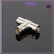 BNC T Type 3 way Coax Cable Connector Adapter Plug CCTV Camera Video Convert Composite Male Jack 112