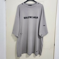 巴黎世家BALENCIAGA 糊字洞洞T恤
