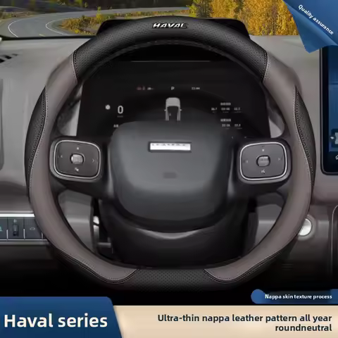 Leather Car Steering Wheel Cover for GWM Haval H7 H5 H6 M6 H9 Jolion Pro F7 Dargo Steering Wheels In