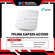 tplink EAP225 AC1350 Wireless MU-MIMO Gigabit Ceiling Mount Access