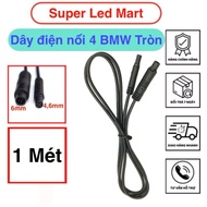 1 Meter 4-Wire Extension Cable 4.6mm-6mm BMW 4P male to female 1m 4-core extension cable