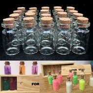 644pc 1ml Mini Small Mini Cute Glass Bottles Wishing Bottle tiny  迷你玻璃瓶许愿瓶Small Glass Bottle Jar Mas
