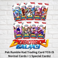 BOBOIBOY Galaxy Card : Pek Rumble Kad Trading Card TCG (5 Normal Cards + 1 Special Cards)