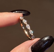 S925 花環培育鑽石戒指50分S925 Lab-Grown Diamond Floral Halo Ring (0.50ct)