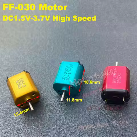 FK-030SA Micro DC Motor 1.5V-3.7V 52000RPM High Speed Mute 12mm*15mm Mini Engine For Electronic Lock