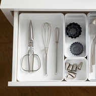 日本霜山 PET抽屜分隔/鏡櫃用可層疊收納盒-XL-3入-多色可選