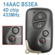 14AAC B53EA Auto Smart Remote 433MHz 3+1B 4D Chip Board#: 0140 Replace