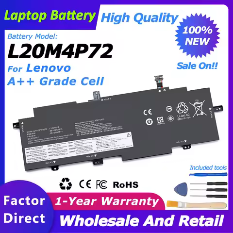 L20M4P72 Genuine Battery L20C4P72/L20D4P72/L20M4P72 battery SB10W51914/SB10W51916 for Lenovo THINKPA