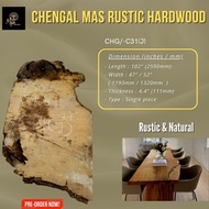 WOOD SLAB SOLID WOOD COFFEE TABLE MEJA KOPI DINNING TABLE FURNITURE NATURAL CONSOLE TABLE CENGAL MAS