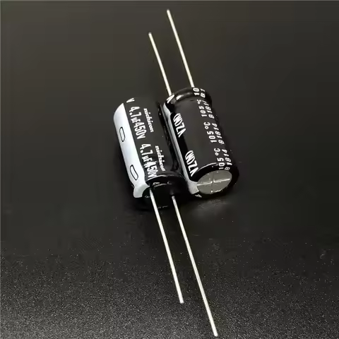 10Pcs/100Pcs 4.7uF 450V NICHICON VZ Series 10x20mm 450V4.7uF Wide Temperature Range Aluminum Electro