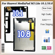 LCD For Huawei MediaPad M5 Lite 10.1 LTE 10 BAH2-L09 BAH2-W19 Touch Screen Digitizer Display Assembly For M5 Lite 10.8 CMR-AL09