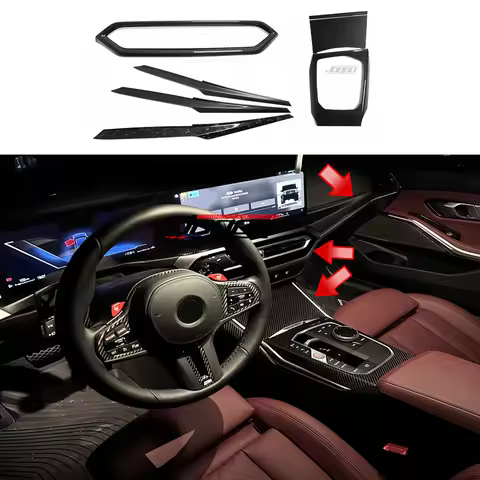 2022+ For BMW G20 G21 G22 G23 G26 I3 I4 Carbon Fiber Interior Modification Carbon Fiber Texture Cent