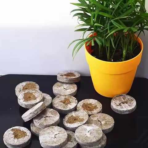 ABFKW 110 Pcs Professional Peat Pellets Plant Starting Soil Block Jiffy Seedling Plugs Environmental