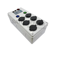 ชุดกล่องไฟ DC คีบเเบตเตอรี่ ไซส์ L + ปลั๊ก12V + ช่อง USB + เเจ็ค DC ( กล่องสีขาว ขนาด 5x10 )