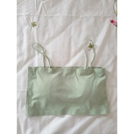 Si bra size S 70/75 AB strapless green striped cup