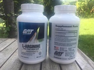 50% OFF สินค้า Exp 2/2024. แอลอาร์จินีน L-Arginine 1,000 mg Plus Calcium 180 Tablets (GAT®) อาร์จินีน แอล-อาร์จีนีน