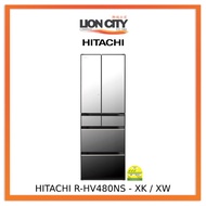 Hitachi R-HV480NS - XK / XW 371L 6 Doors Fridge