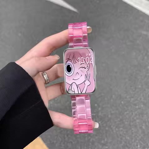 Acrylic Strap For Samsung Galaxy Fit 3 Bracelet Correa Men Women Band Watchband For Samsung Galaxy F