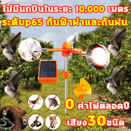 พร้อมส่ง 🔥 Solar Ultrasonic Animal Repeller เครื่องไล่นก เครื่องไล่หมา เครื่องไล่แมว เครื่องไล่สัตว์ พลังงานแสงอาทิต เสียง30ชนิด