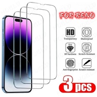 3Pcs Tempered Glass OPPO Reno 2F 2 3 4 5 6Z 5Z 7Z 8Z 6 8T 8 4G 5G 9H High definition Transparent Scr