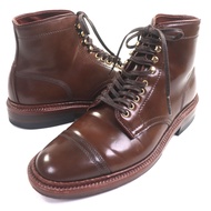 สภาพดีเยี่ยม: รองเท้าบูทสั้นแบบผูกเชือกทรงตรงสำหรับผู้ชาย Alden D0829H RAVELLO CORDOVAN สีน้ำตาล ไซส