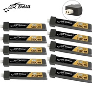 1-10Pcs Upgrade TATTU 75C 1S 300mAh 3.8V Lipo Battery For RC Helicopter Quadcopter FPV Racing Drone 