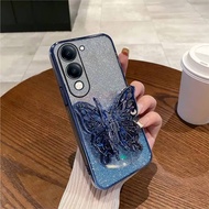 IQOO Z10 Lite 5G SoftCase Luxury Glitter Butterfly Casing