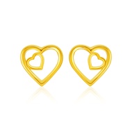 SK Jewellery SK 916 Love in My Heart Gold Earrings