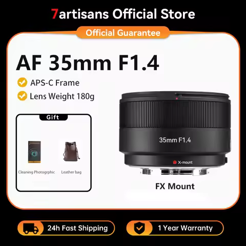 7artisans AF 35mm F1.4 APS-C Auto Focus Large Aperture Prime Lens For Fujifilm XF Mirrorless Cameras