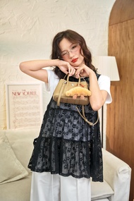 Áo tanktop hoa lưới thắt nơ (CHƯA gồm áo quây) Netty Tanktop - ufo.thebasic