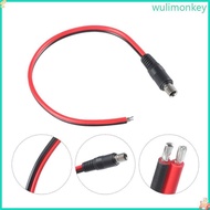 WU 30cm 11 8inch Long 8 0x2 0mm Female Male to Pigtail End Power Cable Bare Cord