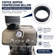 Coffee Hopper Compression Bellow for DeLonghi 9155 Coffee Grinder Food Grade Silicone Blow & Clean B