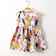Baby Girl Cute Floral Dress Girl Sleeveless Dress 6M-5Years